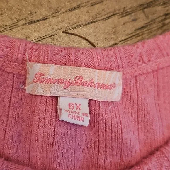 Pink Long Sleeve Top and Pants Set Size 6X Tommy Bahama - Picture 5 of 12